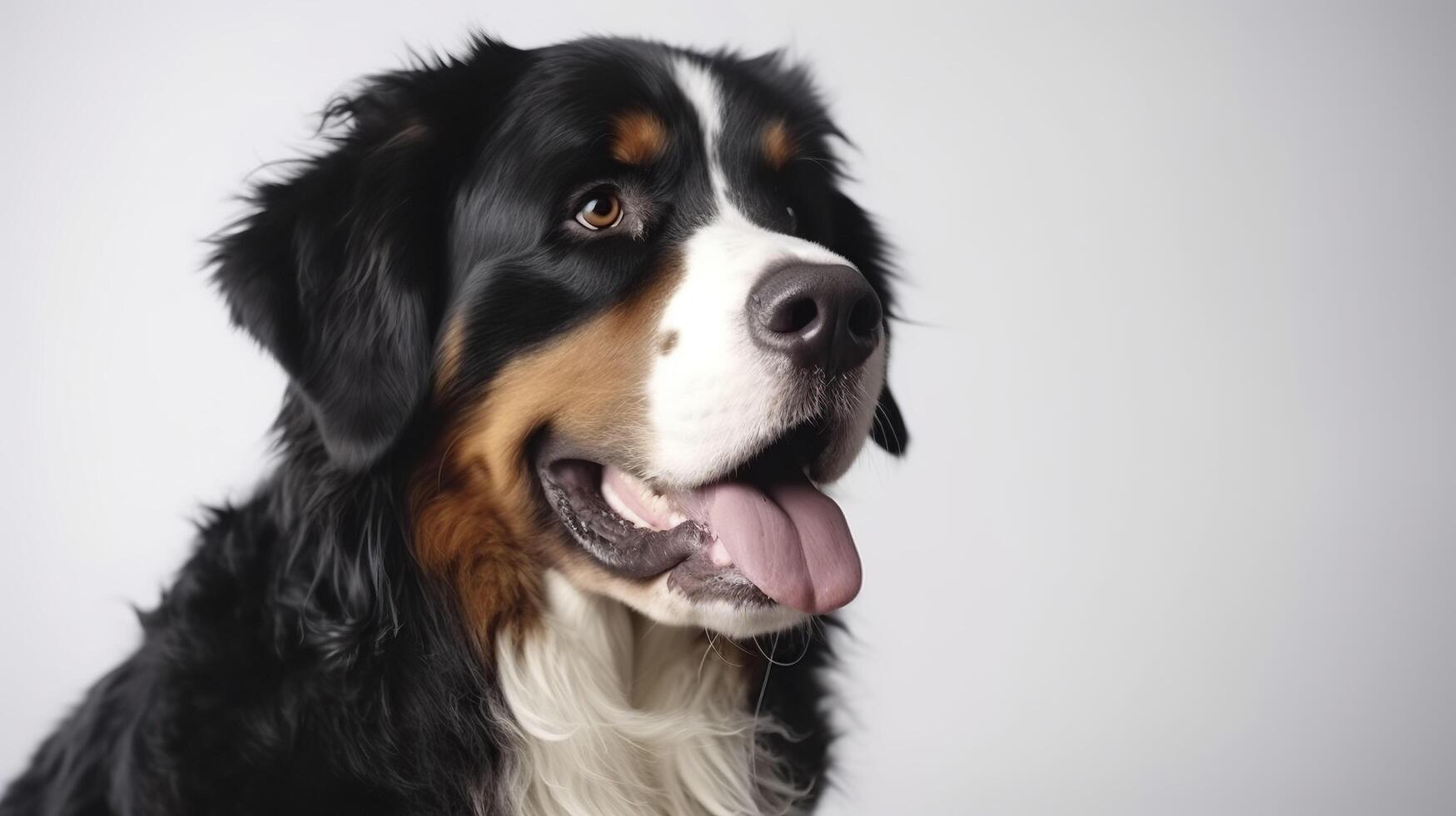 Bernese montanha cachorro. generativo ai. foto