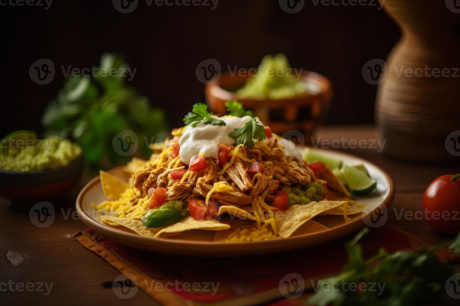 mexicano Comida fechar-se. gerar ai foto