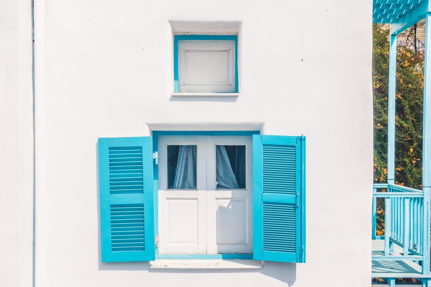 casas tradicionais em santorini, grécia foto