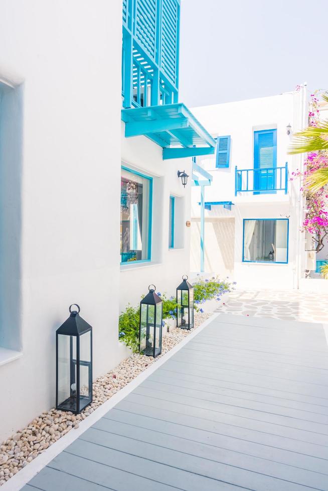 casas tradicionais em santorini, grécia foto