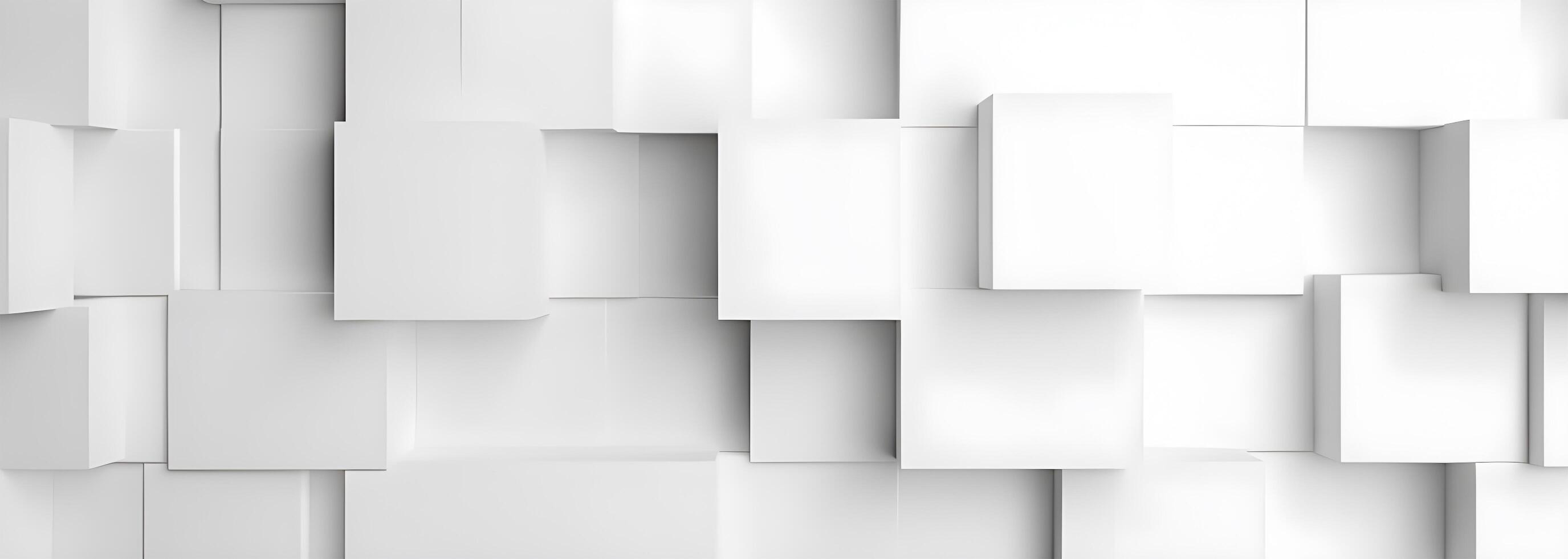 geométrico fundo com branco quadrados do papel fundo. generativo ai foto