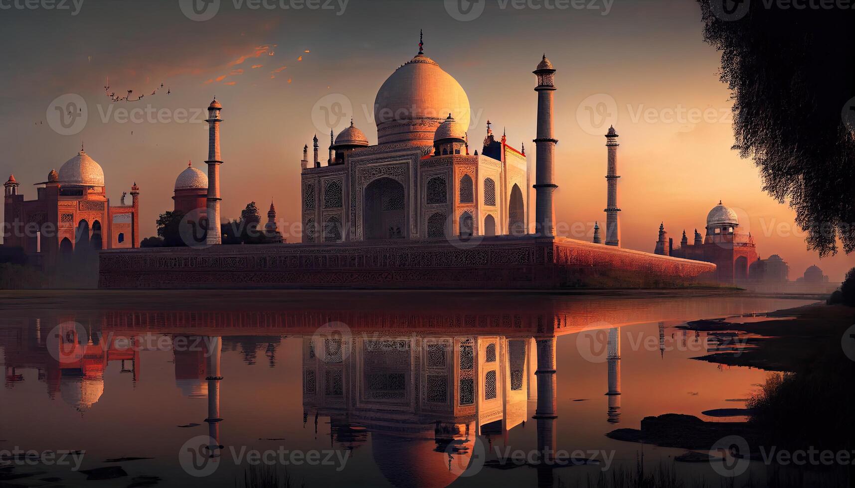 taj mahal dentro agra país generativo ai foto