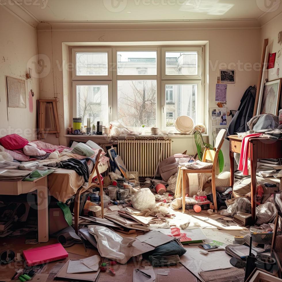 abandonado mulheres sala. foto