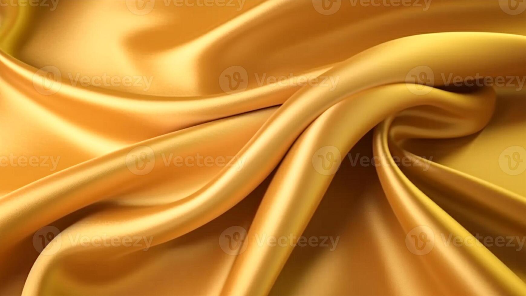 a realista dourado textura tecido. lindo e elegante amarelo cetim. a suave luxo seda. elegante moda conceito. linda abstrato fundo imagem de ai gerado. foto