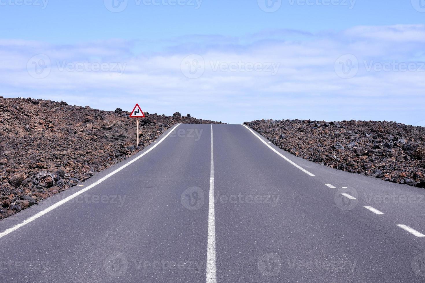 vista panorâmica da estrada foto