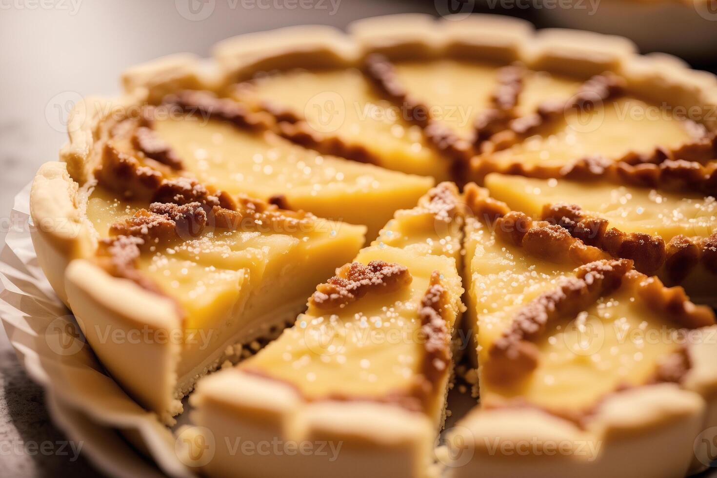 delicioso caseiro tortinhas em mesa, fechar-se. delicioso sobremesa. fechar acima do uma fresco cozido maçã Tarte. generativo ai foto