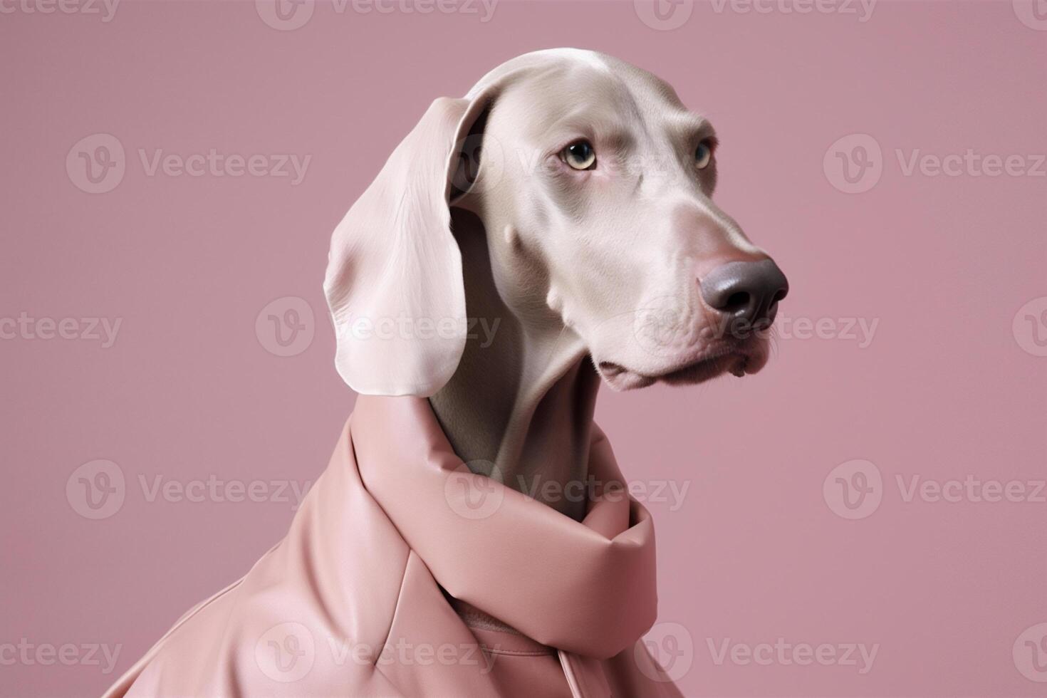 ai gerado weimaraner cachorro dentro futurista estilo foto