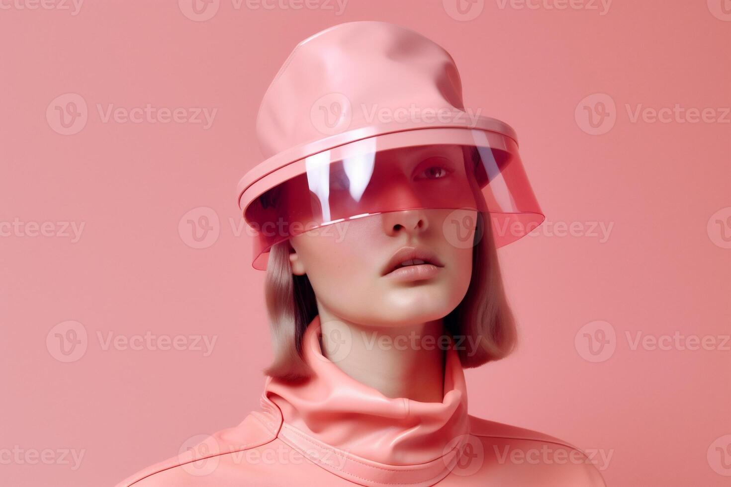 ai gerado mulher dentro futurista estilo foto