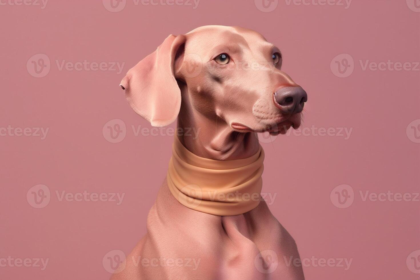 ai gerado weimaraner cachorro dentro futurista estilo foto