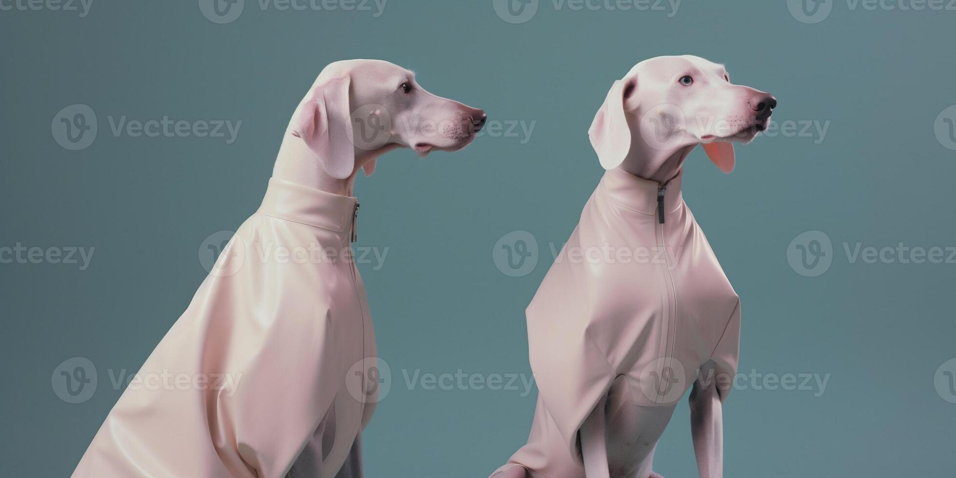 ai gerado cachorros dentro futurista estilo foto