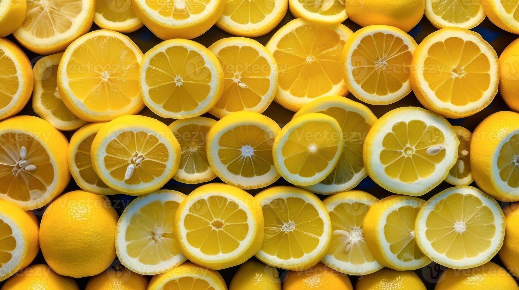 amarelo limão fruta fundo generativo ai foto