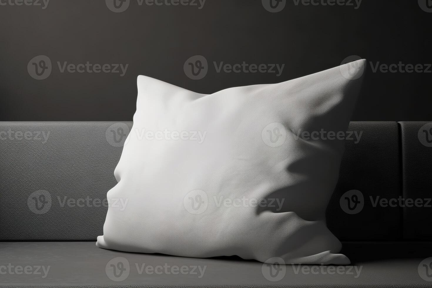em branco branco travesseiro para brincar ilustração com generativo ai foto