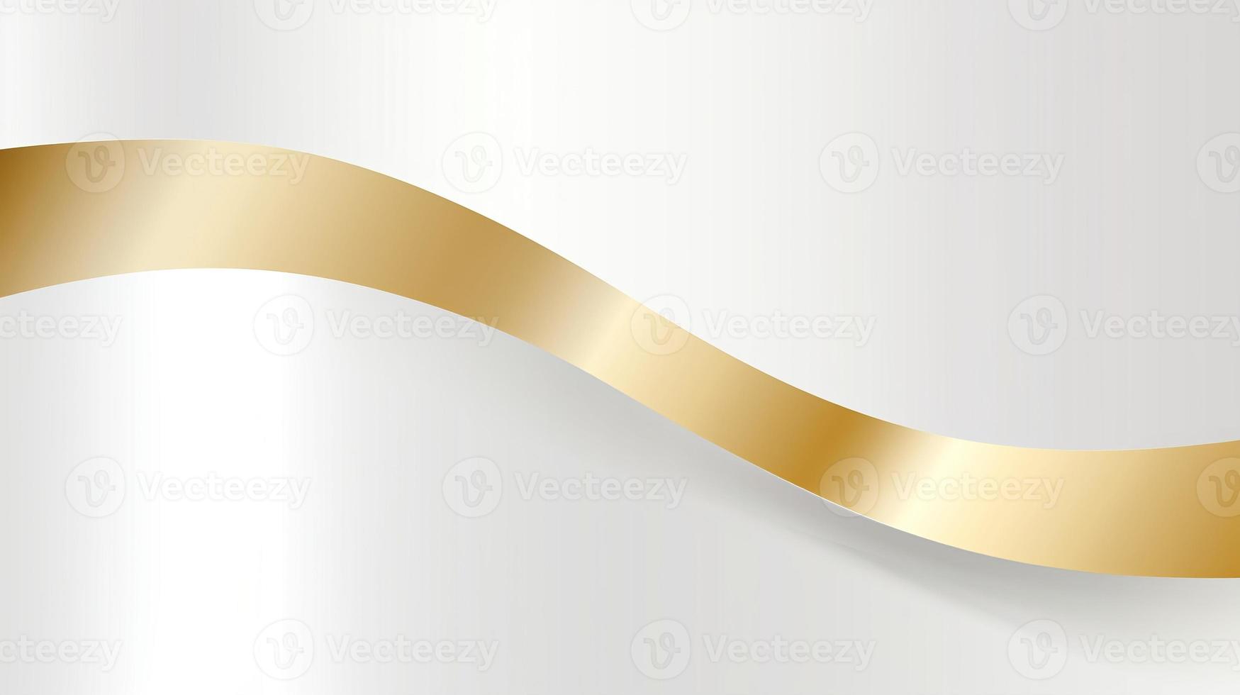 luxo fundo com dourado linhas, resumo fundo com curvado ouro foto