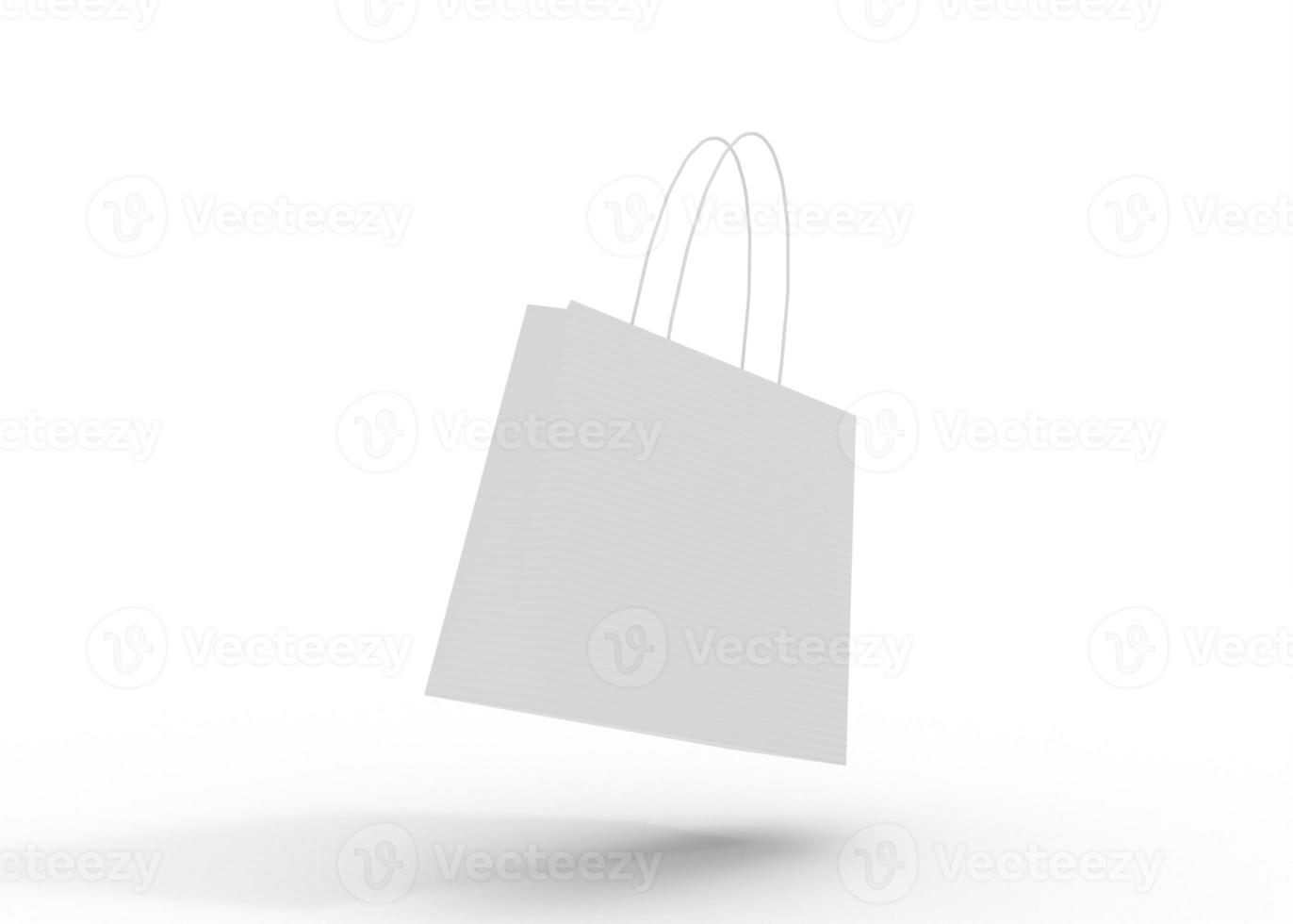 3d Renderização realista compras saco para branding e corporativo foto