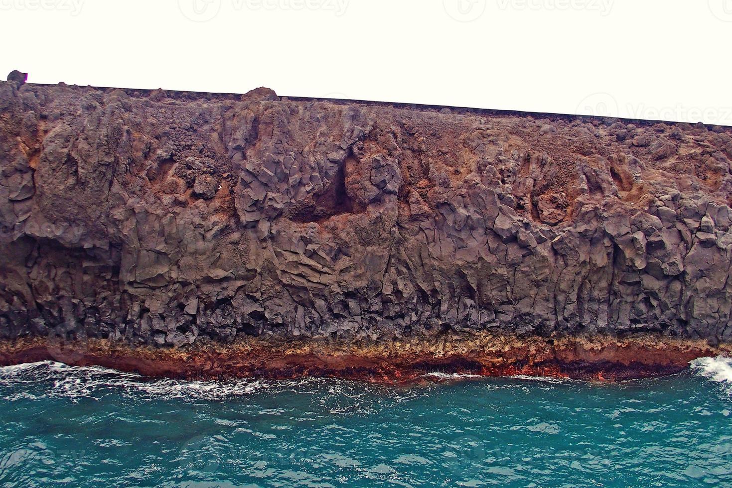 original vulcânico paisagens a partir de a espanhol ilha do Lanzarote foto