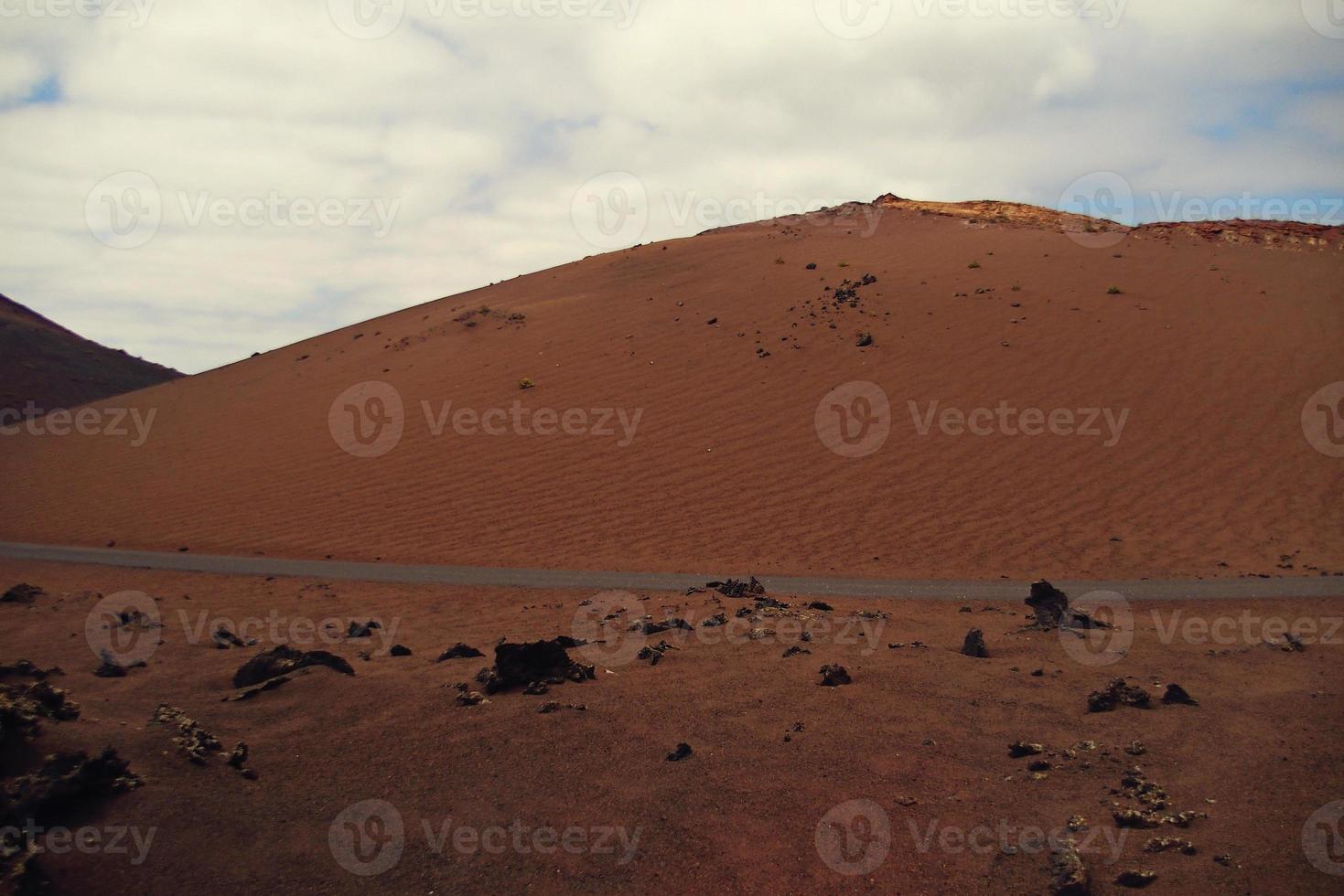 original vulcânico paisagens a partir de a espanhol ilha do Lanzarote foto