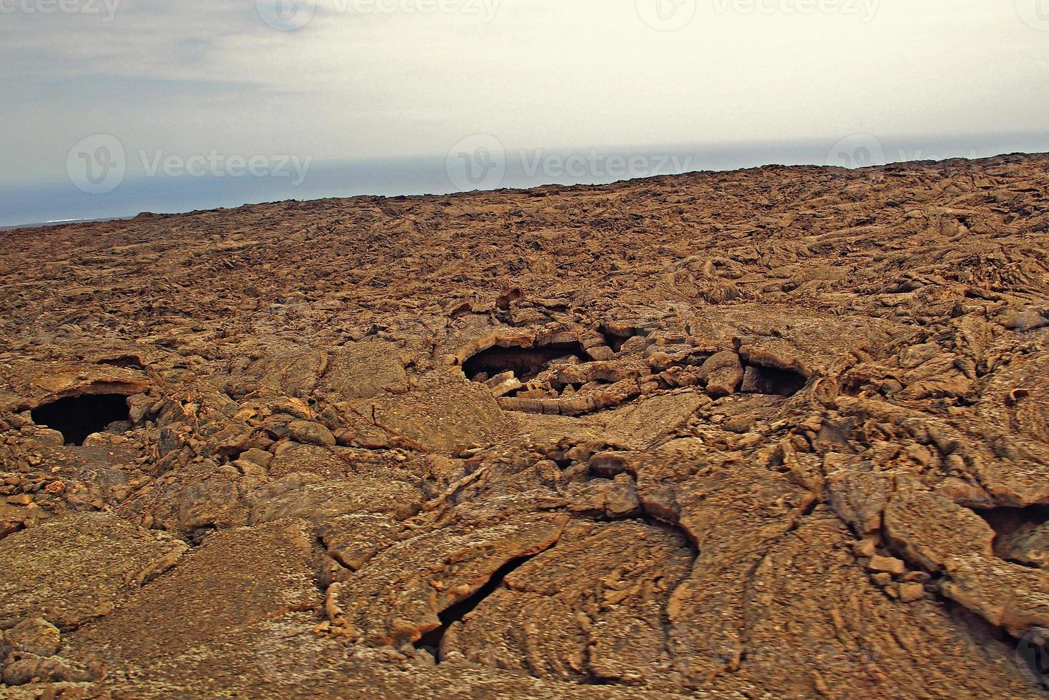 original vulcânico paisagens a partir de a espanhol ilha do Lanzarote foto