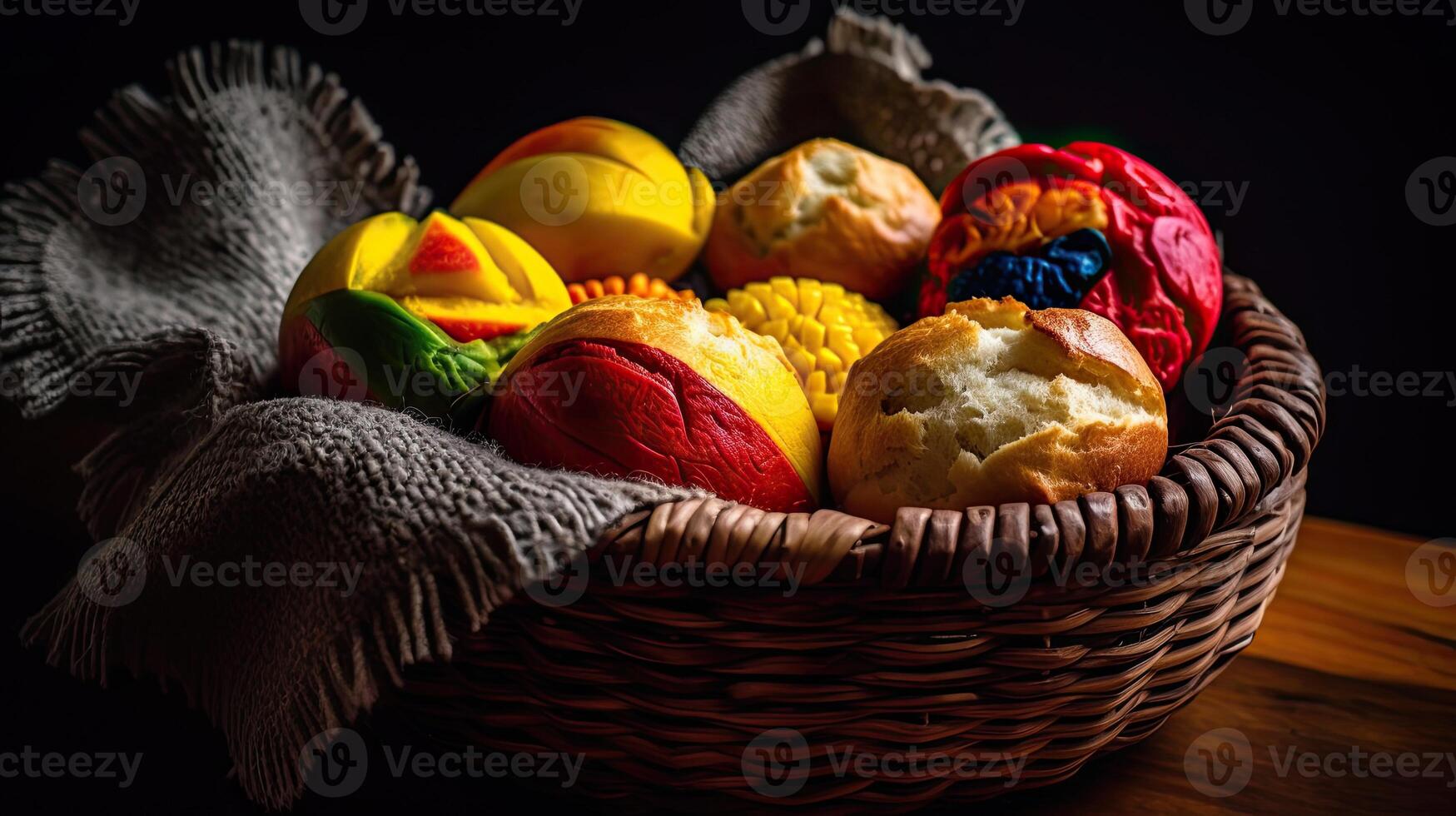 latim comida, colombiano nacional Comida. generativo ai foto