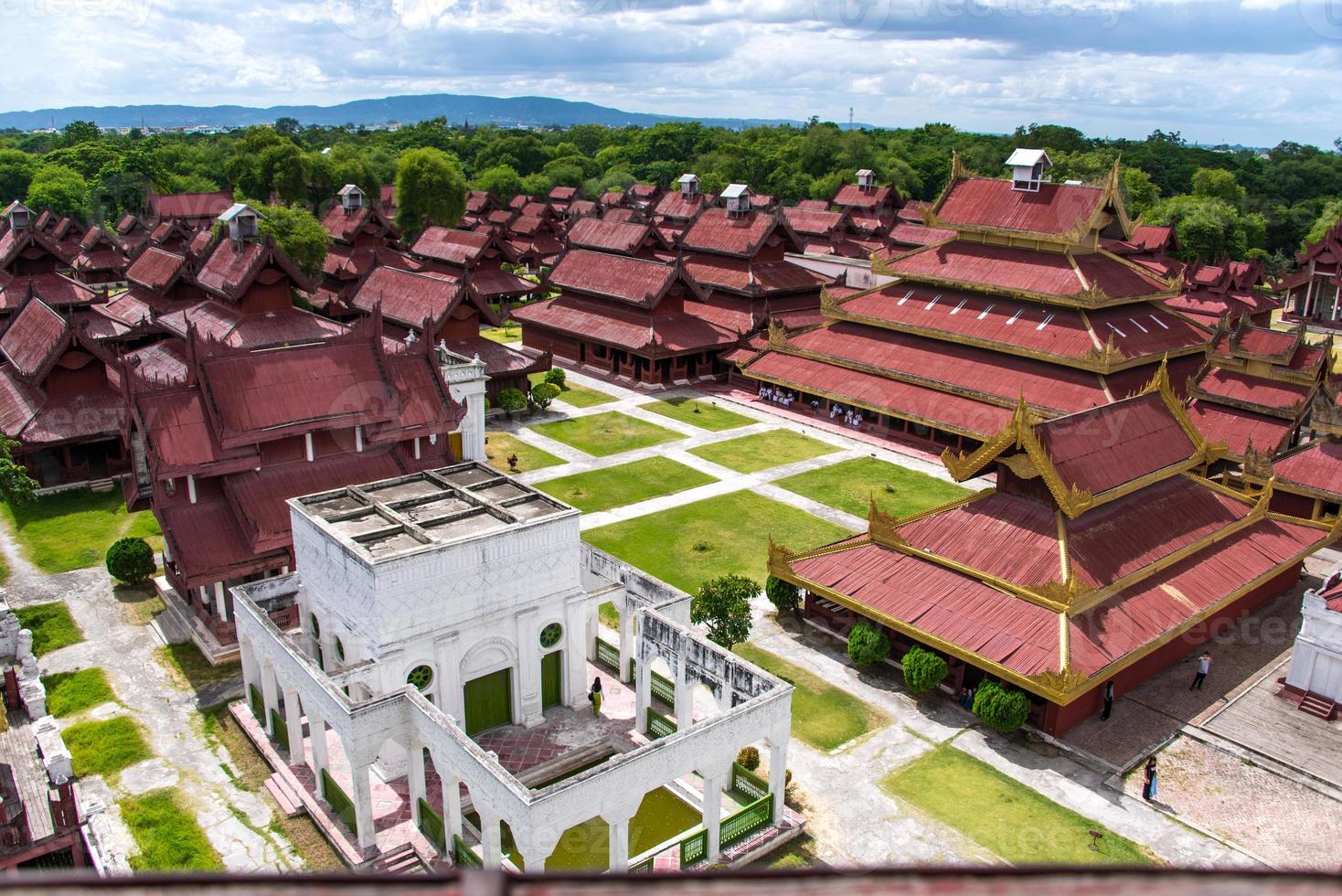 a complexo construção do mandalay Palácio, myanmar. foto