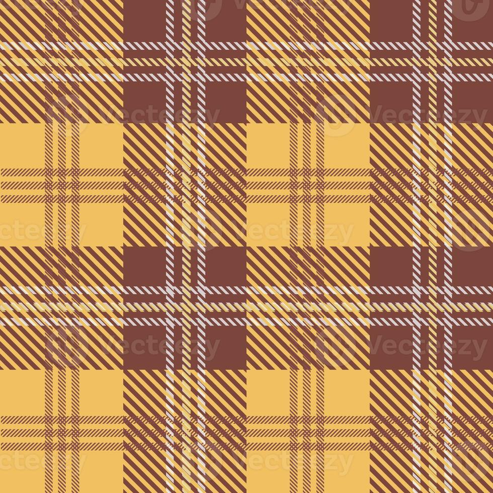 tartan desatado padrão, Castanho e amarelo, pode estar usava dentro a Projeto do moda roupas. roupa de cama, cortinas, toalhas de mesa foto