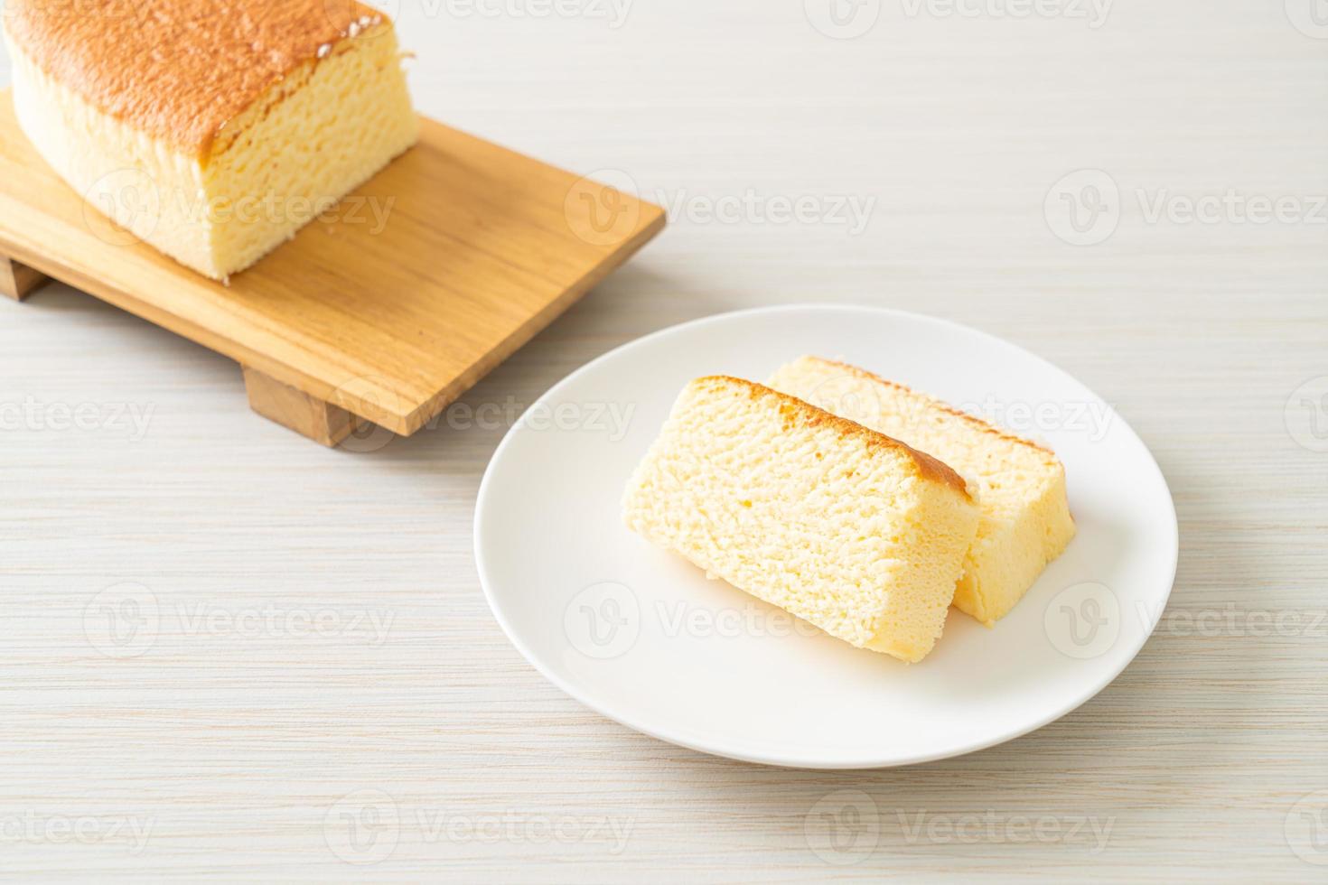 bolo de queijo em estilo japonês foto