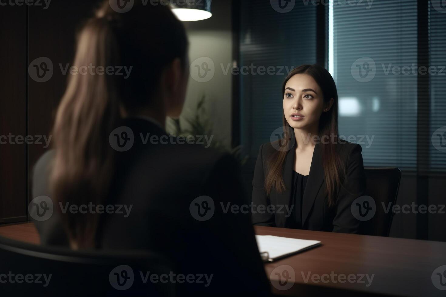 trabalho entrevista cena do trabalho recrutamento foto realismo criada com ai Ferramentas