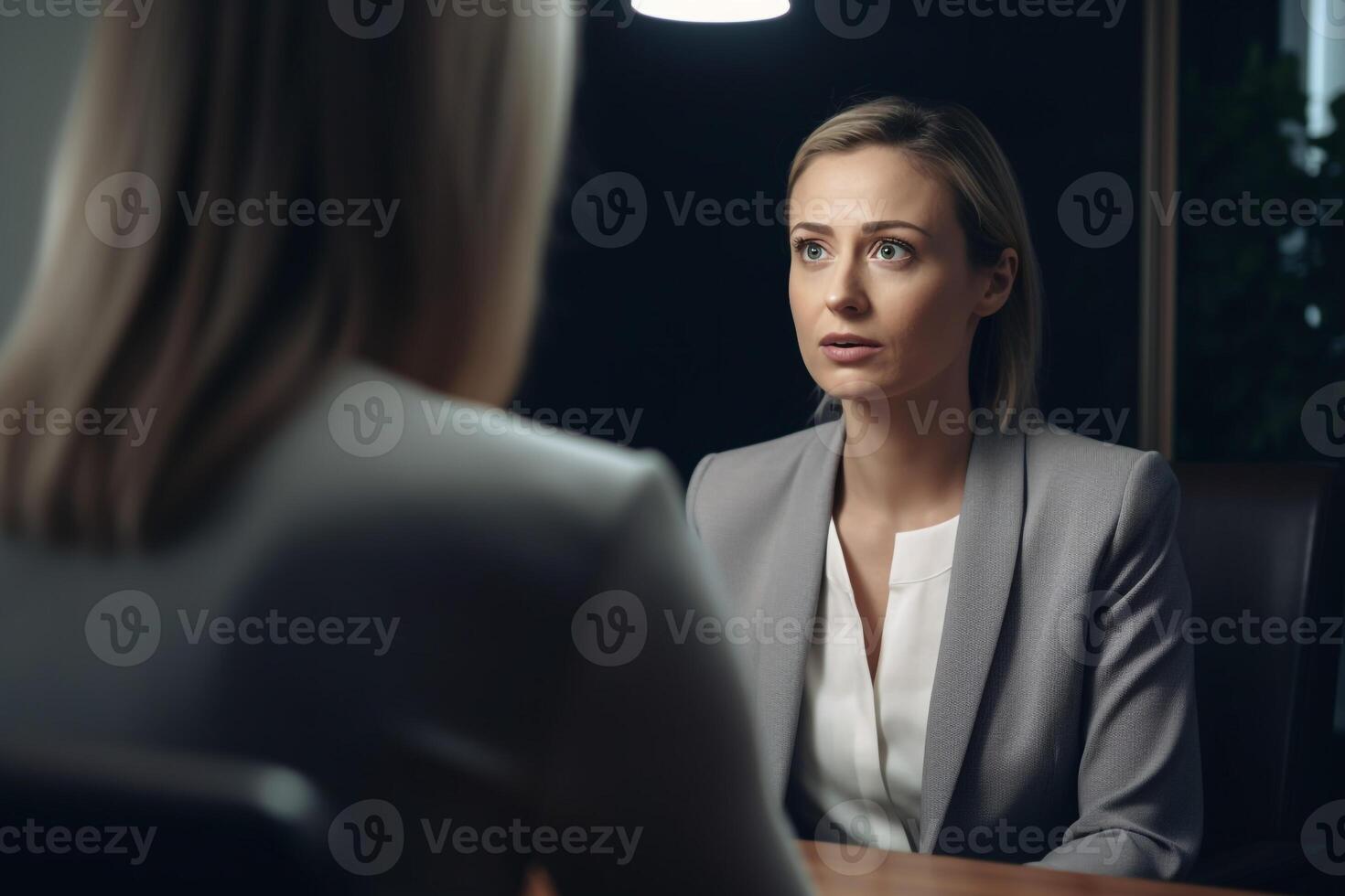 trabalho entrevista cena do trabalho recrutamento foto realismo criada com ai Ferramentas