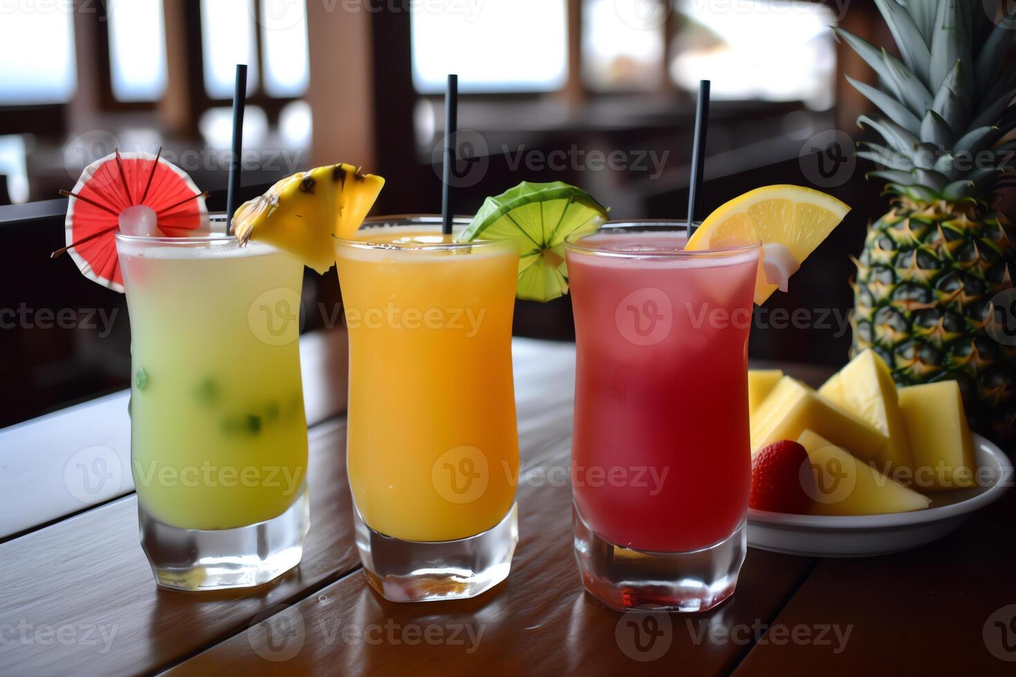 fresco tropical bebidas. ai gerado foto