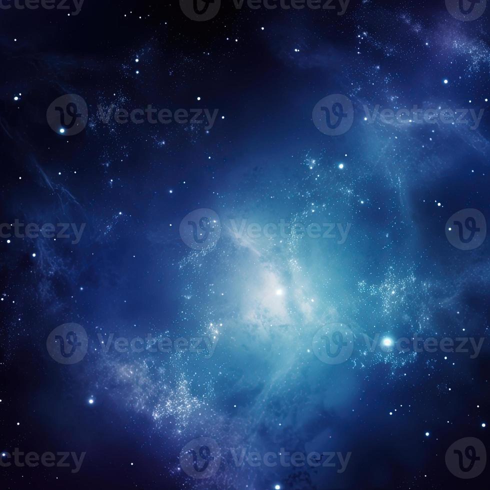 noite céu com estrelas e nebulosa Como fundo, azul galáxia fundo foto