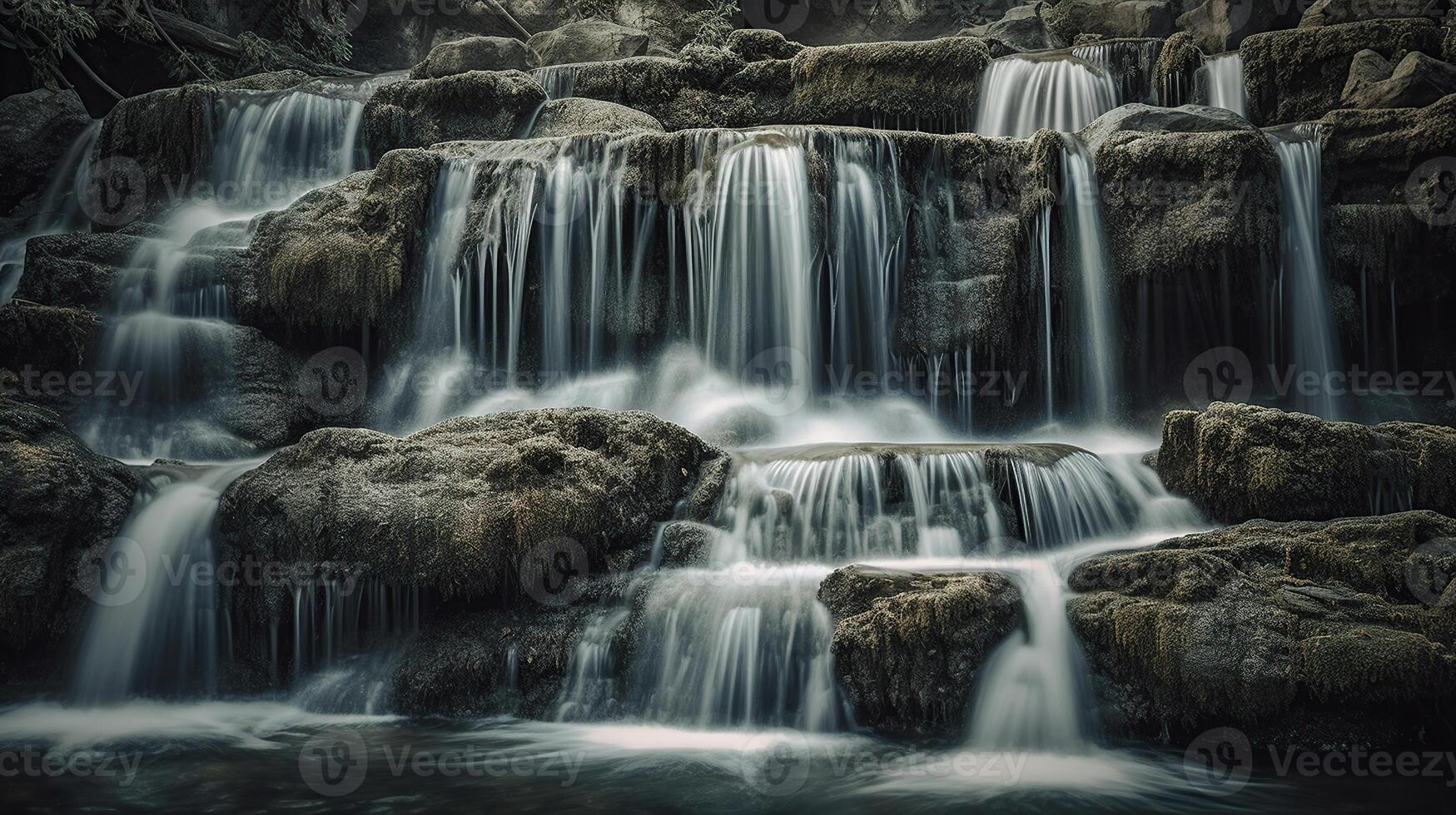 lindo cachoeira, ai gerado imagem foto