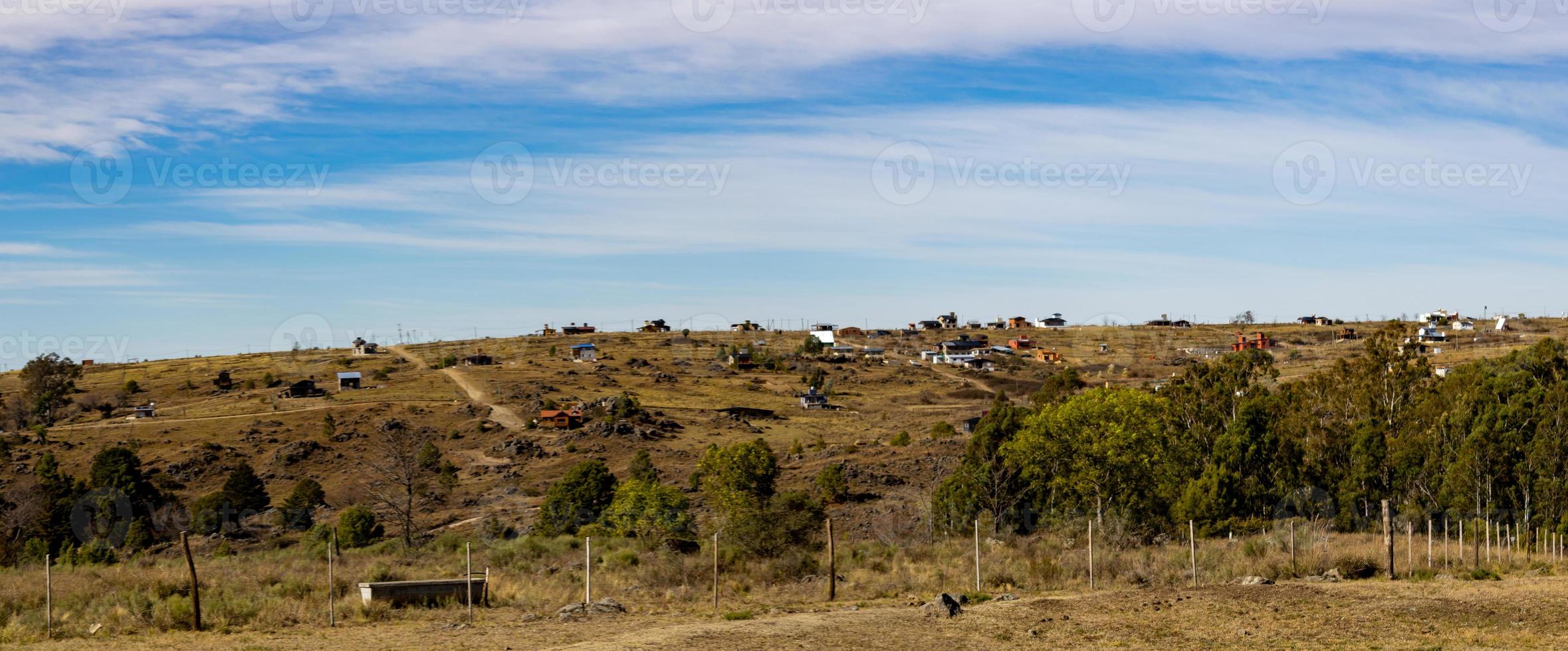 panorâmico Visão do villa yacanto, província do Córdoba foto