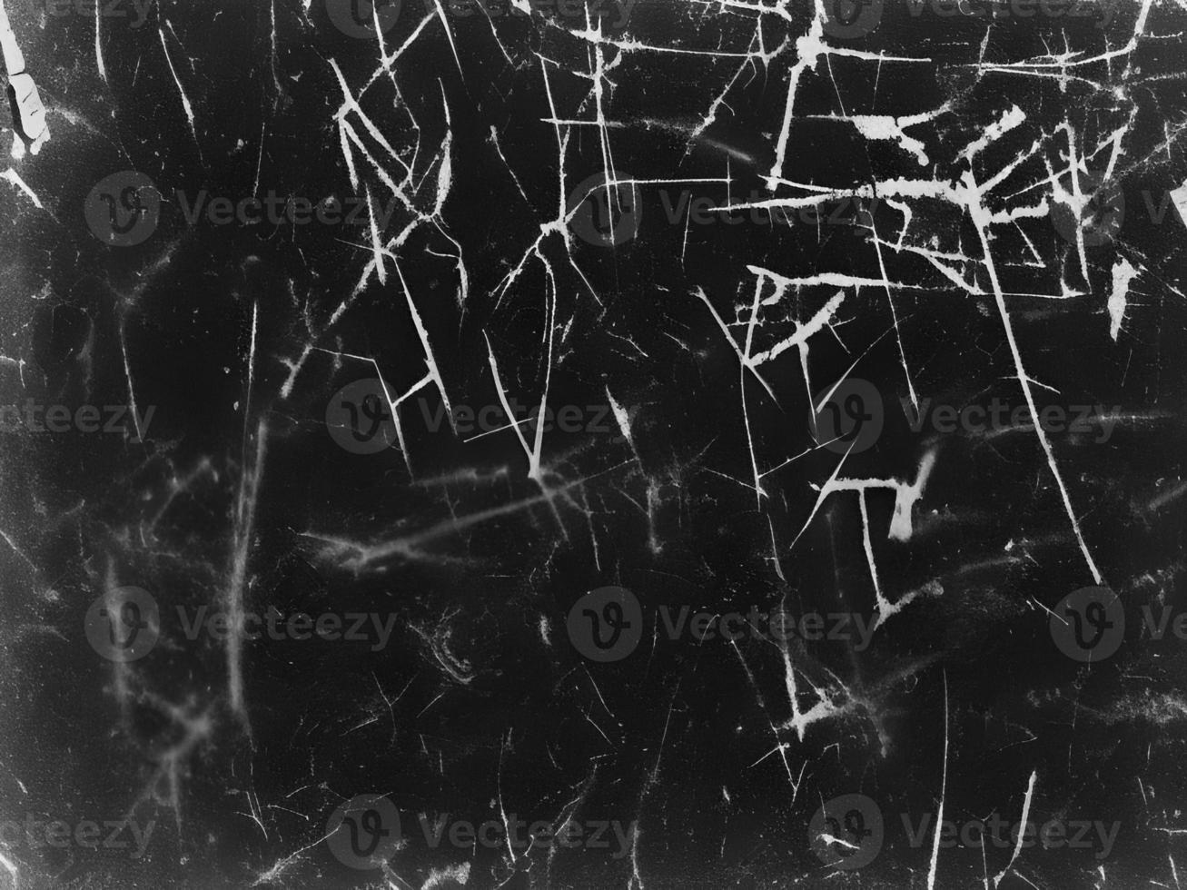 vintage Preto arranhado grunge fundo com velho filme efeito - abstrato Sombrio textura para Projeto e arte - retro angustiado resistido desgastado erodido decair monocromático pano de fundo foto