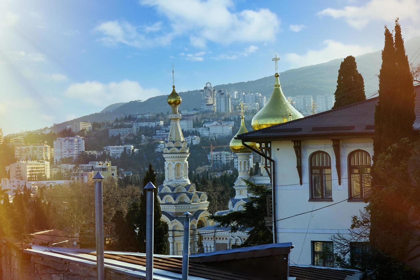 Yalta, Crimeia. paisagem urbana foto