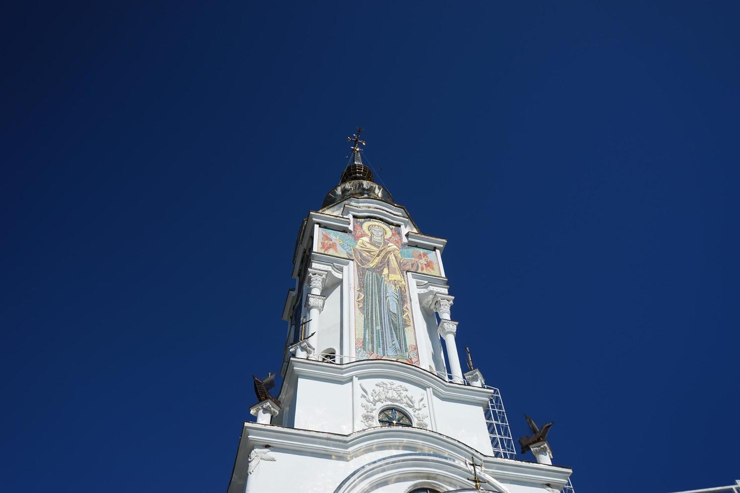 atração da criméia, a igreja-farol de st. Nicholas foto