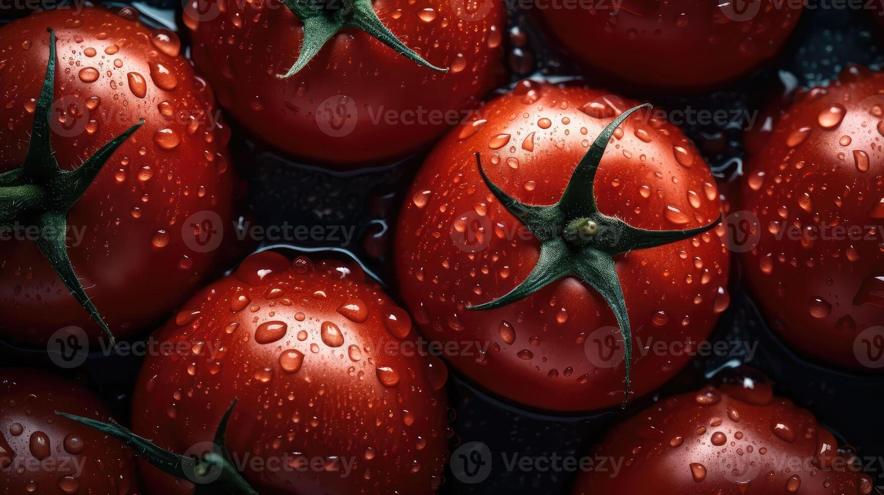 tomates deitado em uma pilha em topo do cada outro, tomate textura. seletivo foco.. criada com generativo ai foto