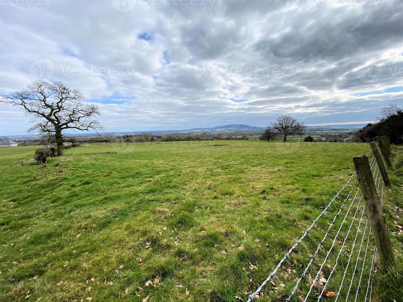 uma Visão do a Shropshire campo às gaughmond perto shrewsbury foto