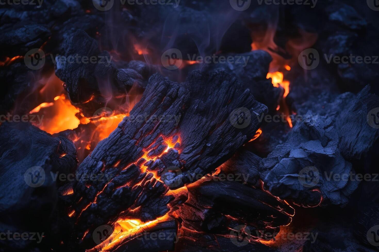 brilhando brasa a partir de queimando carvão fundo textura criada com generativo ai tecnologia. foto
