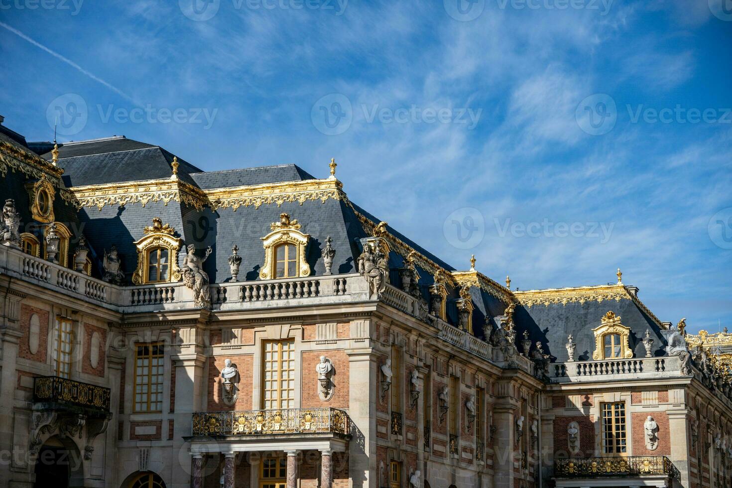 Palácio do versailles ao ar livre dentro Paris, França. foto