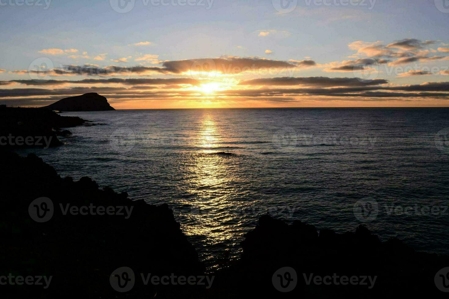 vista panorâmica do pôr do sol foto