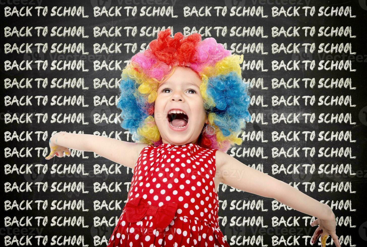 de volta à escola menina foto