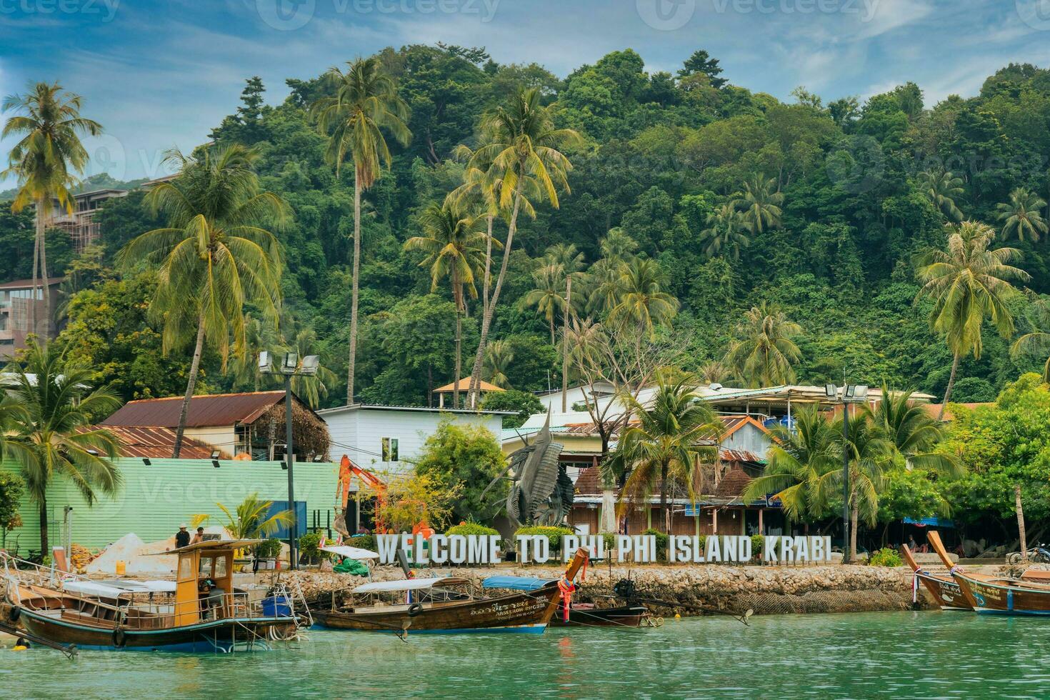 viagem de um dia para ko phi phi nas ilhas do sul da Tailândia foto