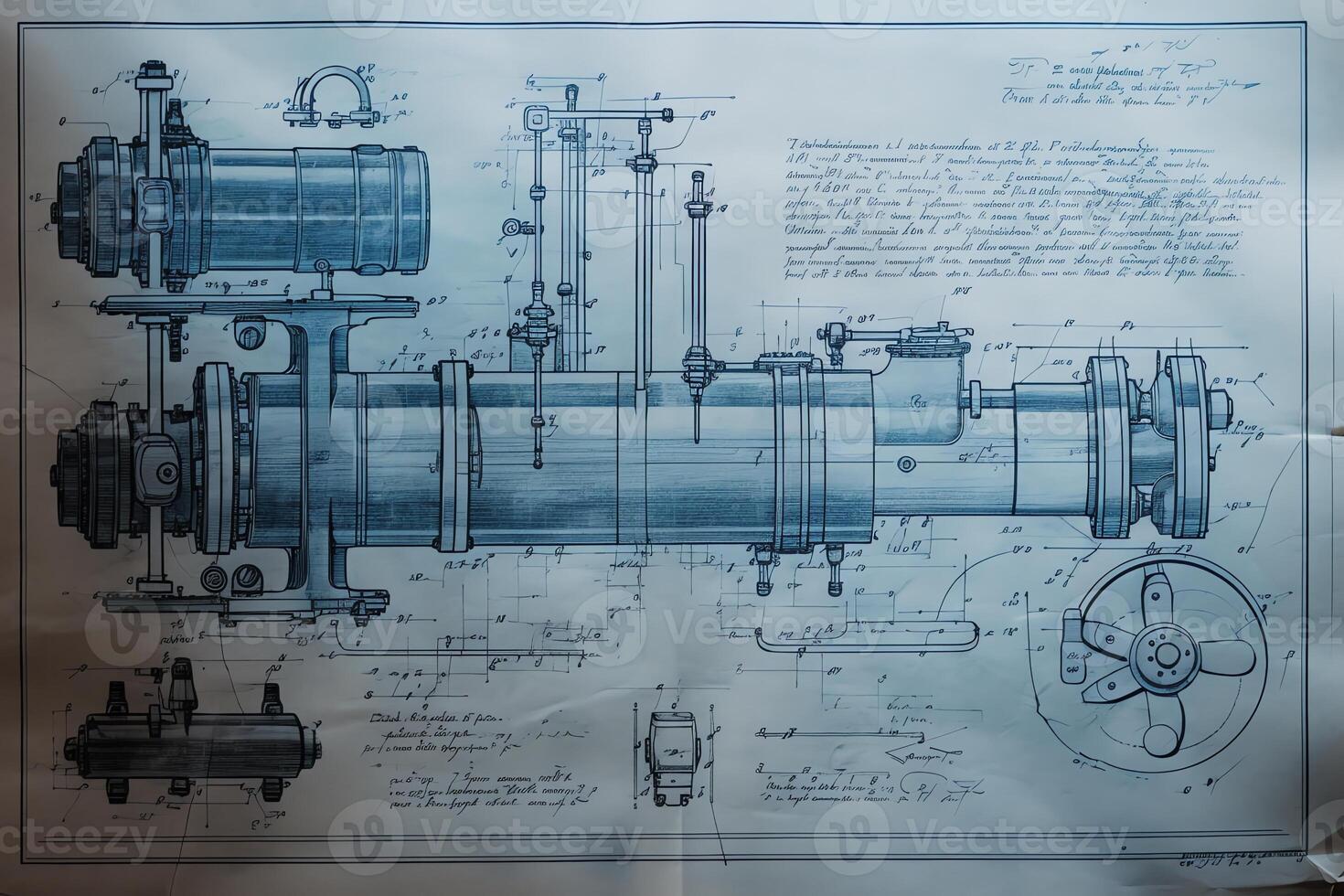 técnico projeto. ai gerado foto