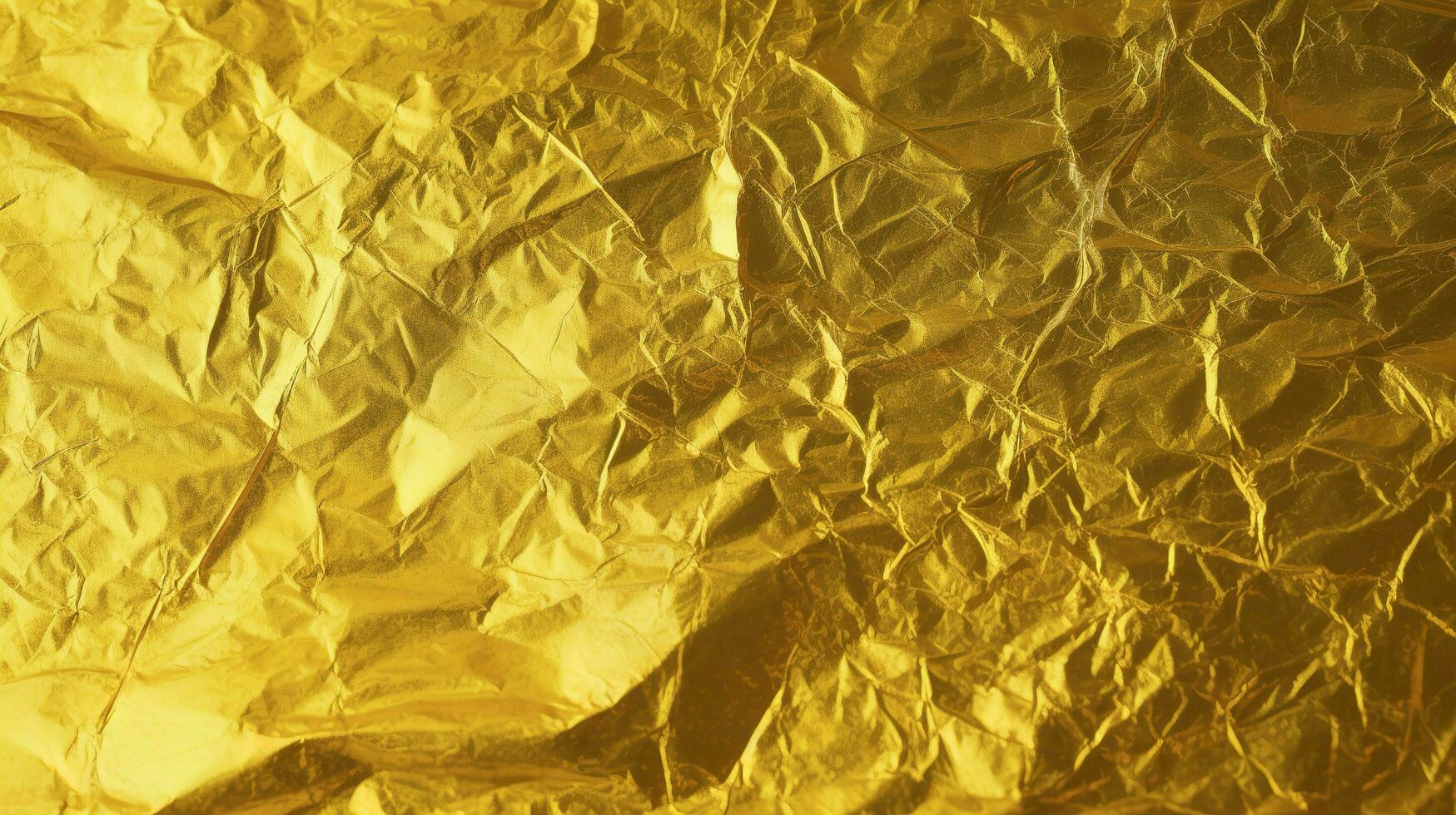 detalhes do dourado textura fundo com gradiente e sombra. ouro cor pintura muro. luxo dourado fundo e papel de parede. ouro frustrar ou invólucro papel, gerar ai foto