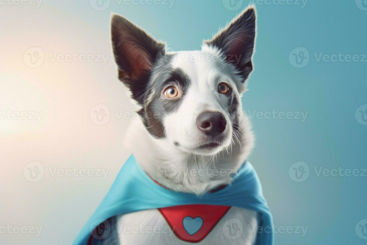 fofa cachorro Super heroi. gerar ai foto