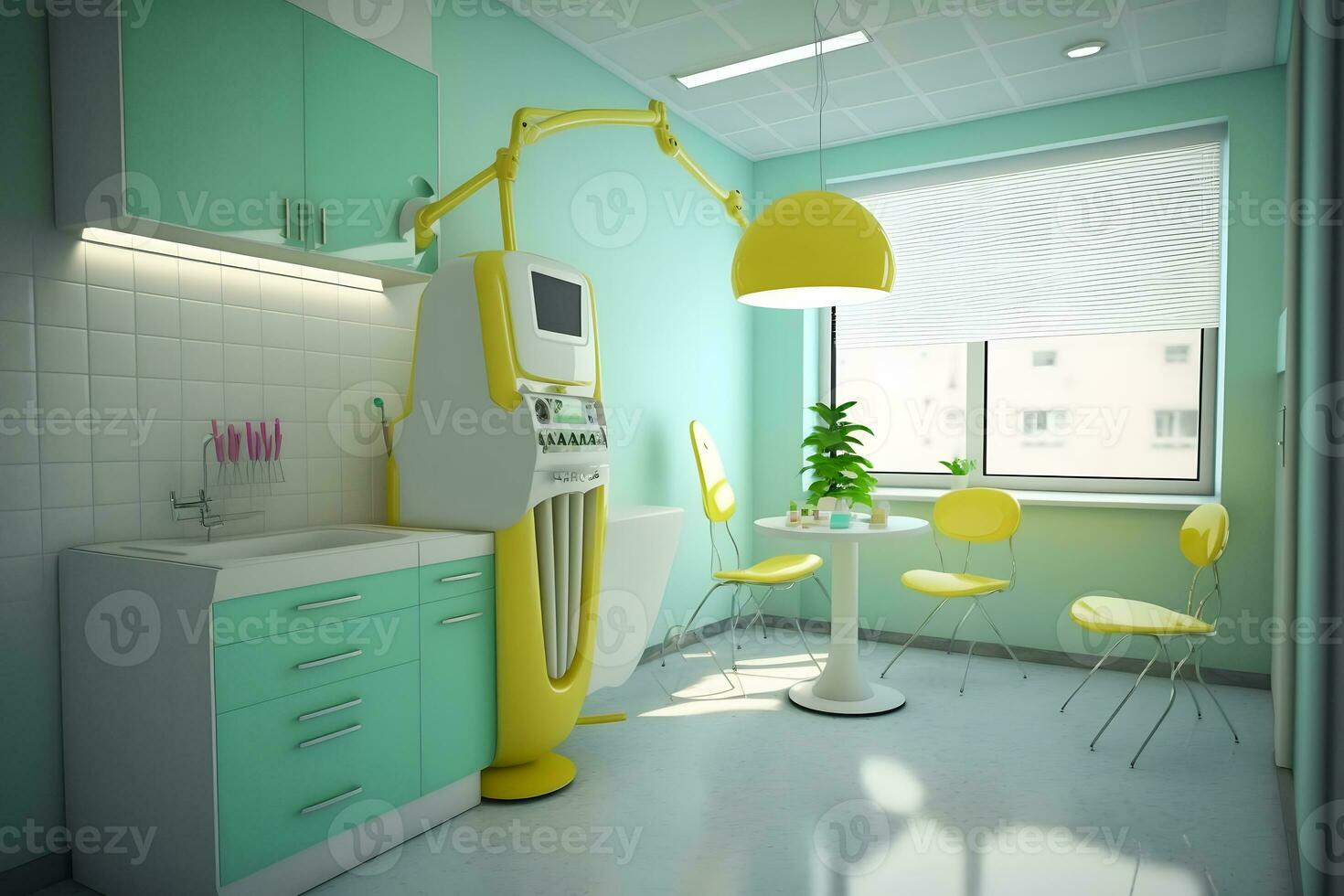 médico cosmetologia ou dental escritório. neural, ai, gerado, artificial inteligência, neuro foto