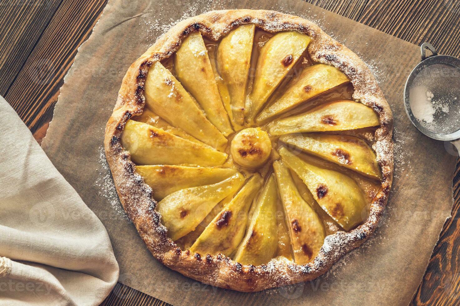 galette de pêra e gengibre foto