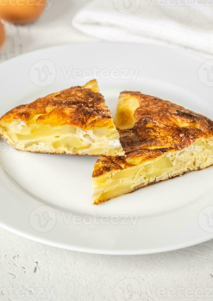 omelete de tortilha espanhola foto