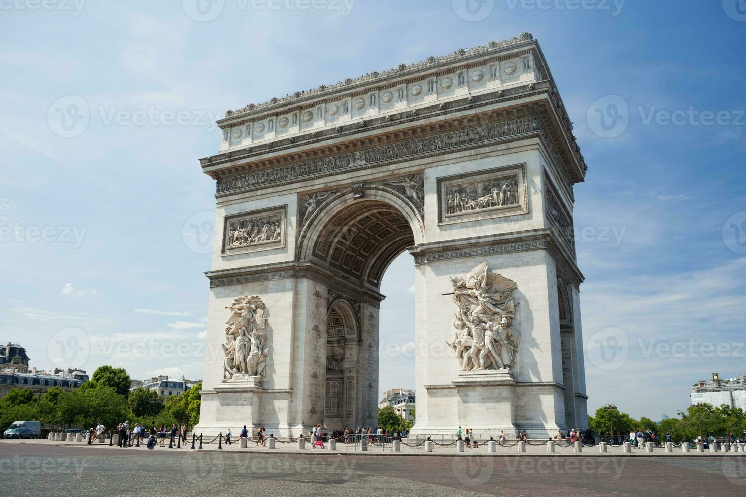 Paris, França, em Outubro 30, 2017. triunfal arco foto