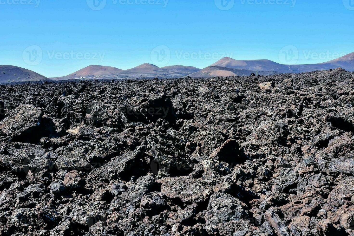 vulcânico panorama em timanfaya. foto