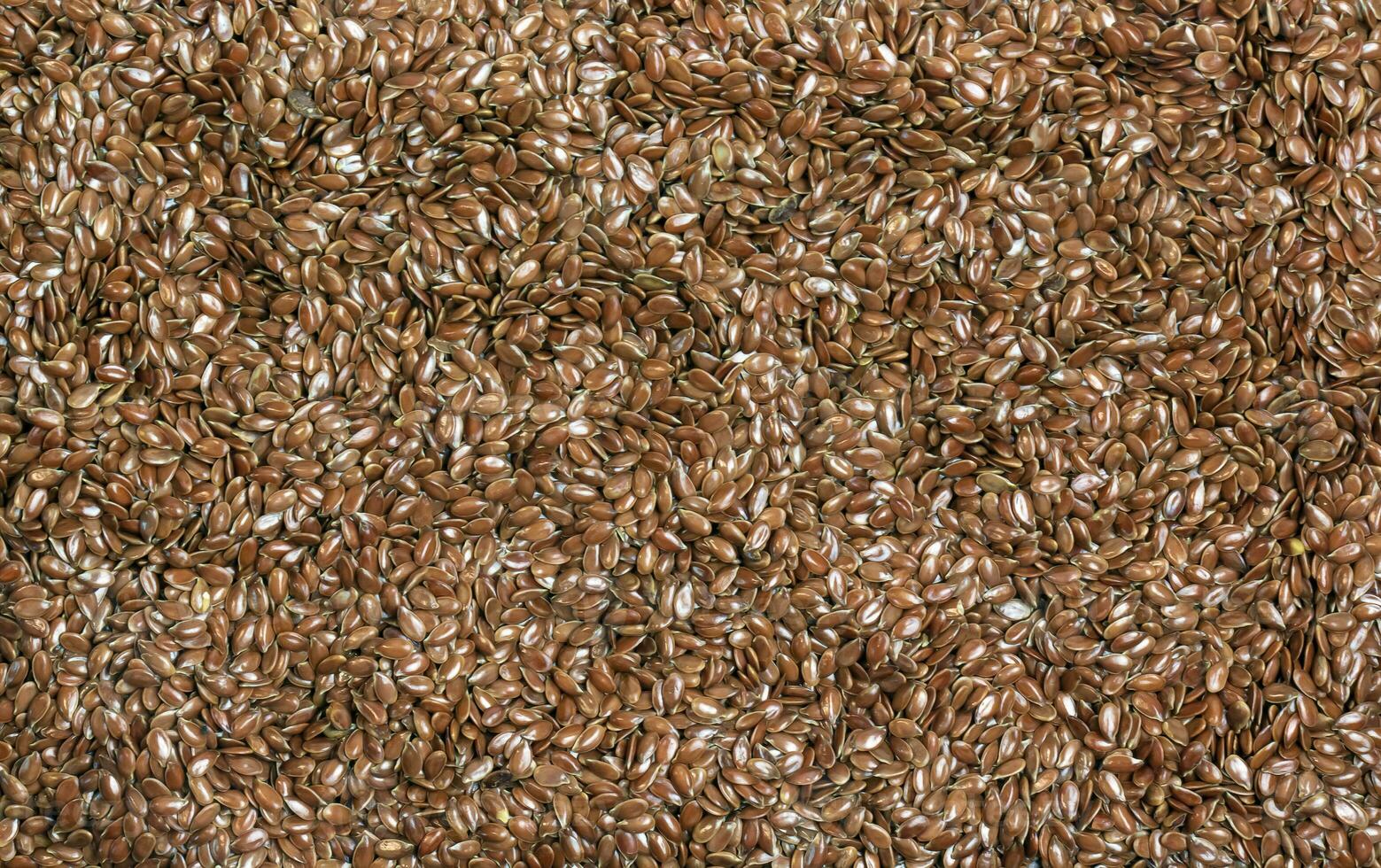 linho sementes fundo ou textura. linhaça ou linhaça. cereais. saudável Comida. topo visualizar. foto